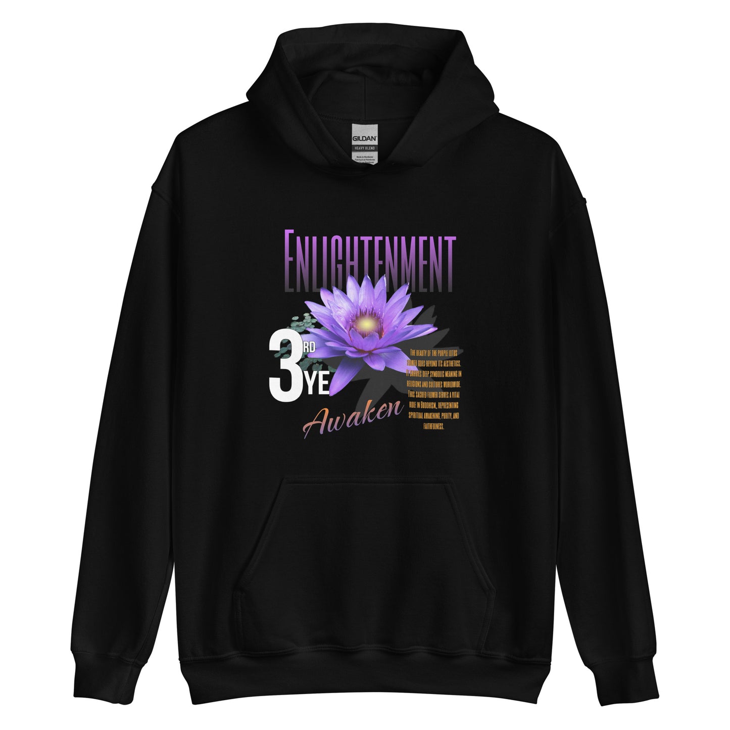 Enlightenment Lotus Graphic Hoodie